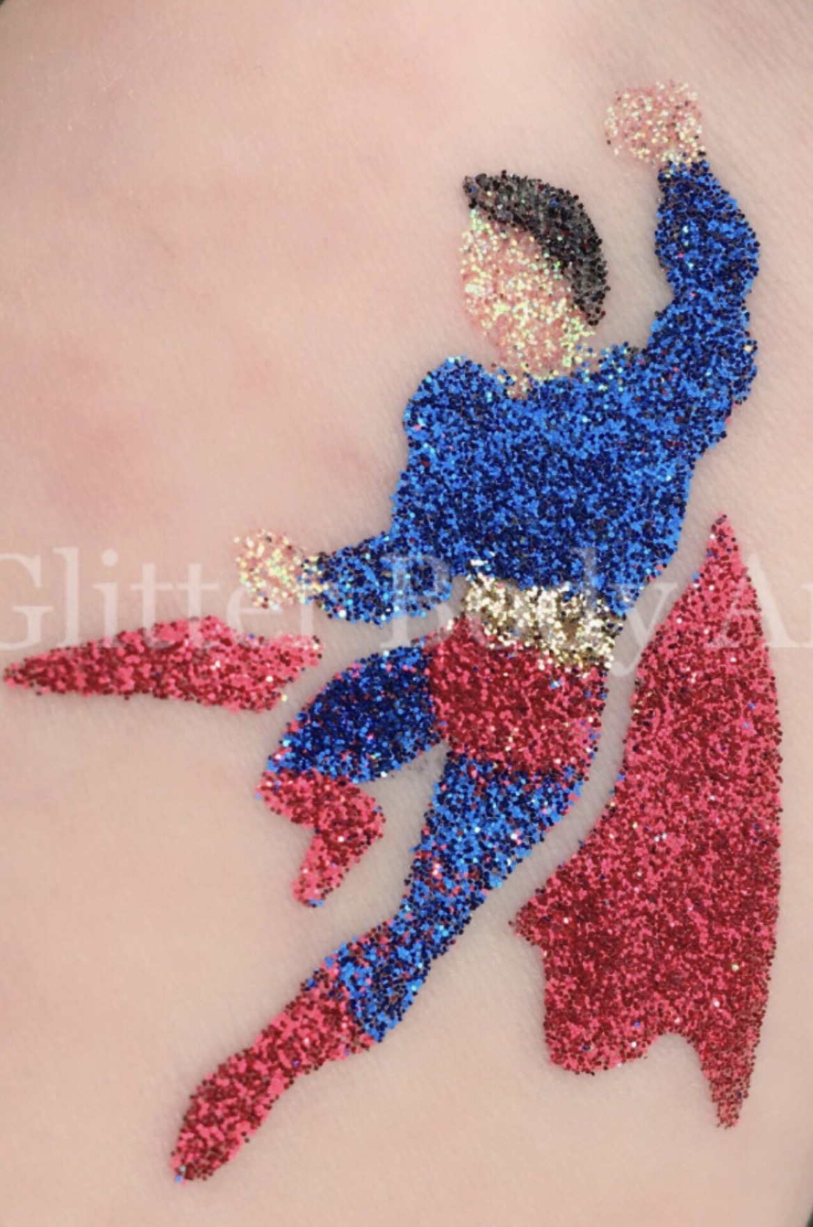 Glitter tattoo design