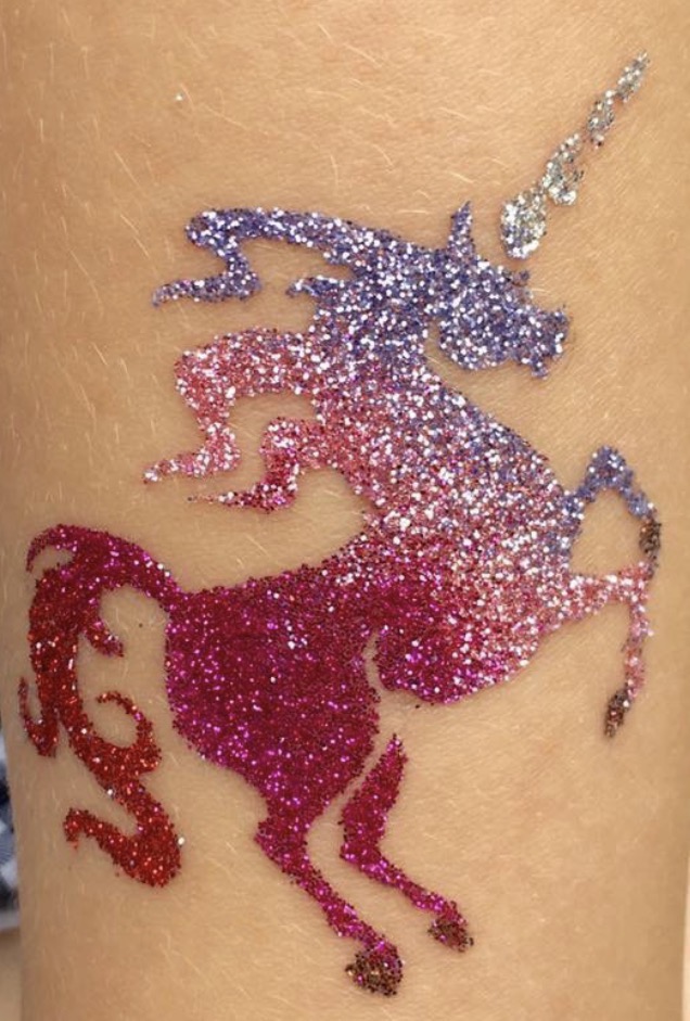 Glitter tattoo design